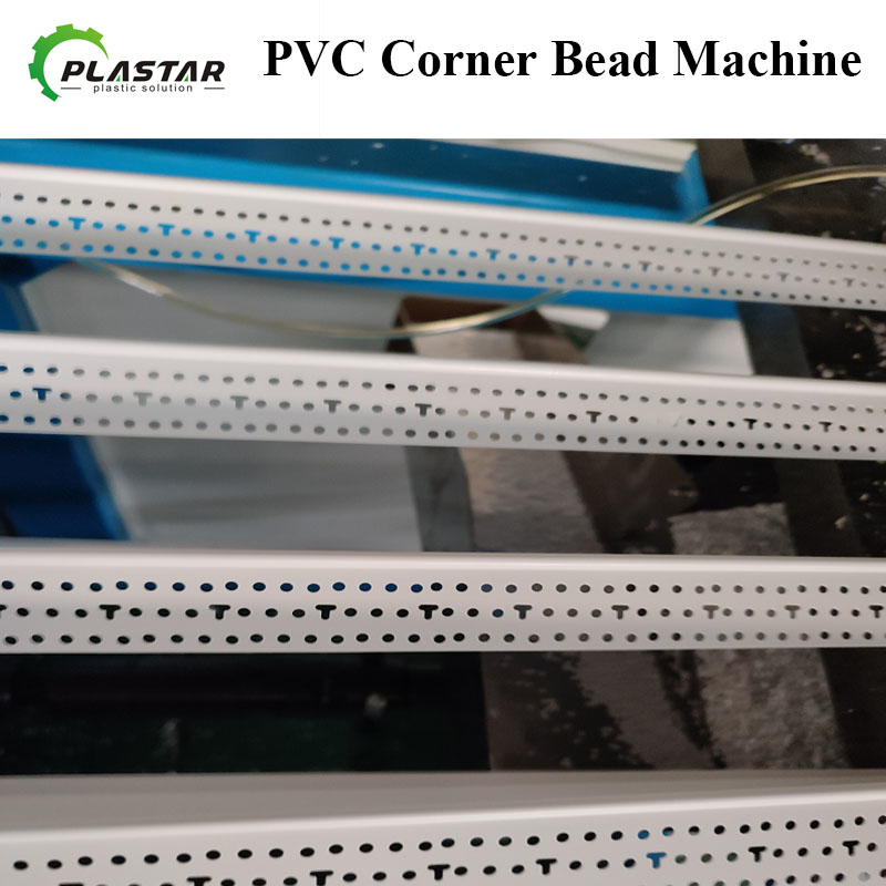 Cavities Wide Bullnose Pvc Corner Bead Extrusion Production Line