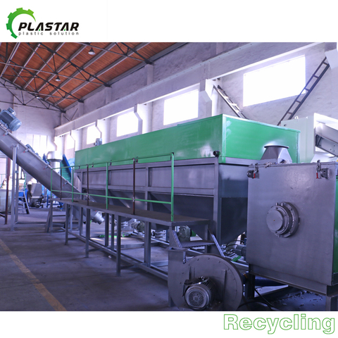 Waste Plastic Agriculture Mulch LLDPE LDPE PE Film Crushing Washing Recycling Machine