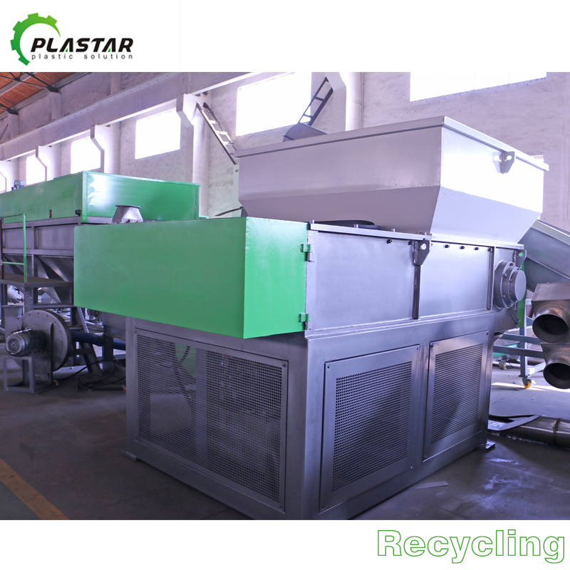 Waste Plastic Agriculture Mulch LLDPE LDPE PE Film Crushing Washing Recycling Machine
