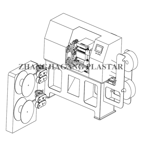 2 Cavities High Speed TPU Tube Auto Coiling Machine