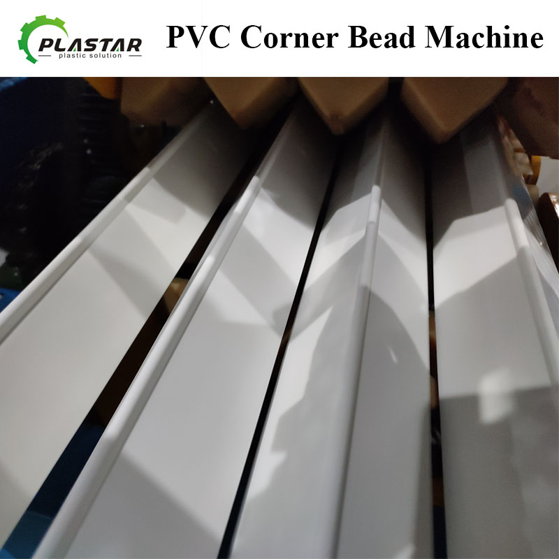 4 Cavities Wide Bullnose PVC Corner Bead Extrusion Production Line